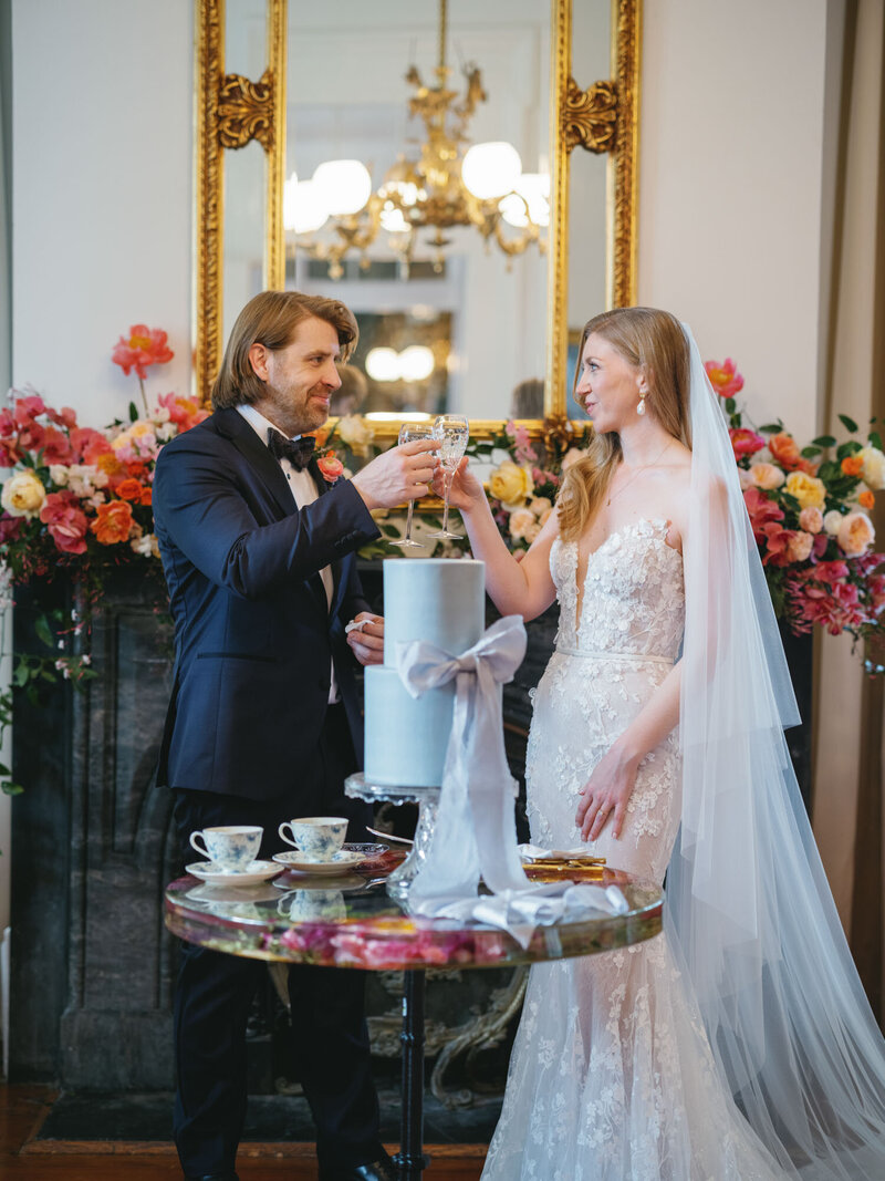 Stephanie and Jacob's colorful Derbes Mansion Wedding