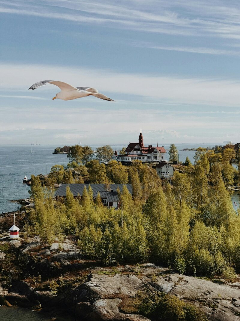 Kallionen merimaisema Inkoossa.