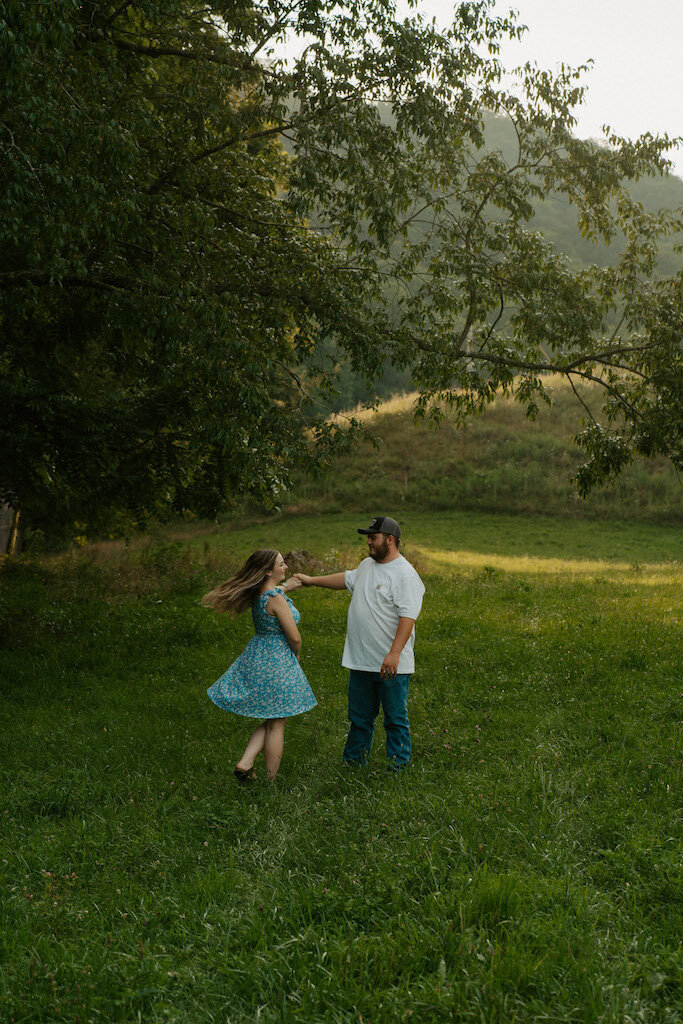 Mountain City Road taken by an East TN Elopement Photographer