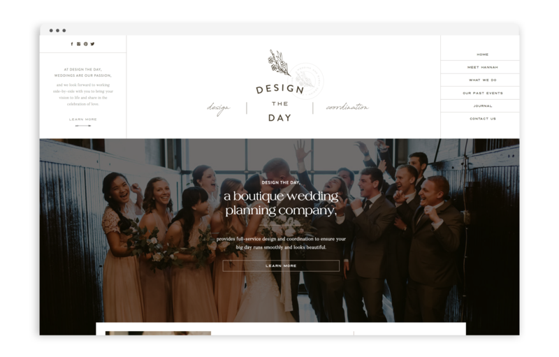 Hannah Strickler Design the Day Events by With Grace and Gold - Best Showit Design Designs Designer Designers Theme Themes Template Templates Web Website Websites for Photographers Creatives Small Business Owners - 0