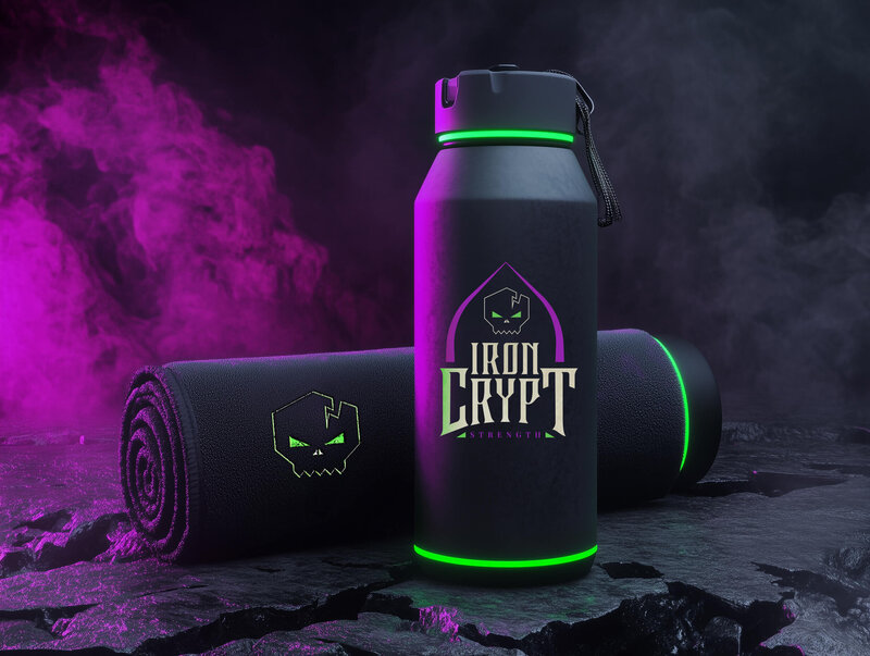 Iron Crypt Water Bottle Towel