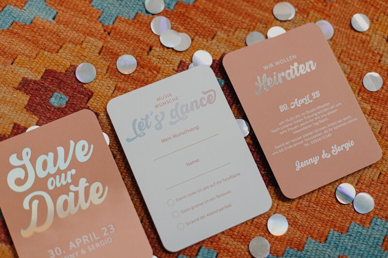 Save our Date Karten fotografiert von Jana Sauer Weddings