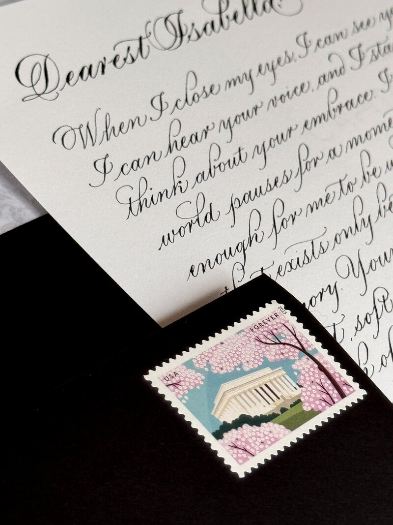 calligraphy commission letter