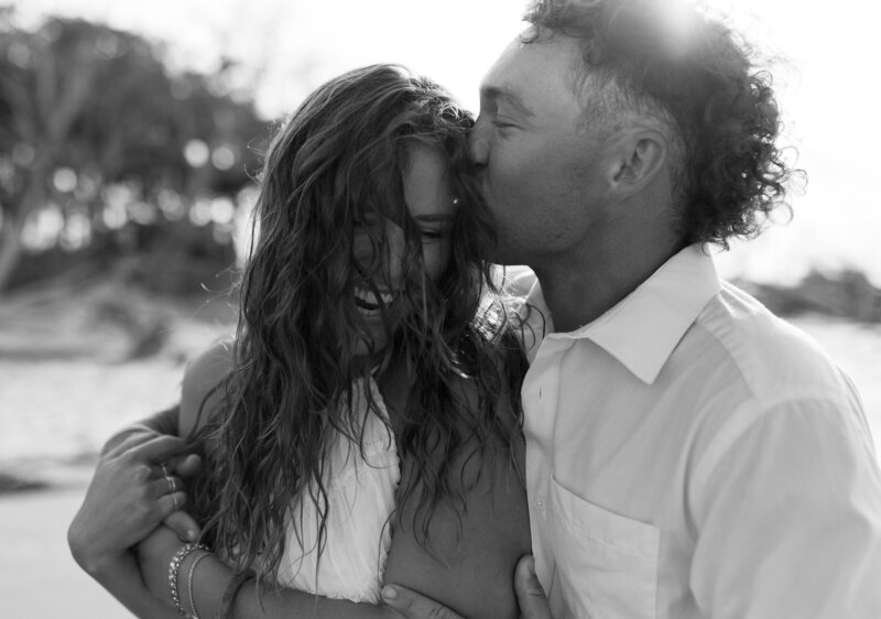 couple in water
