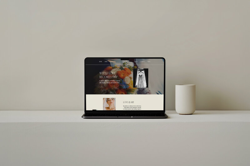 squarespace design for wedding photographer