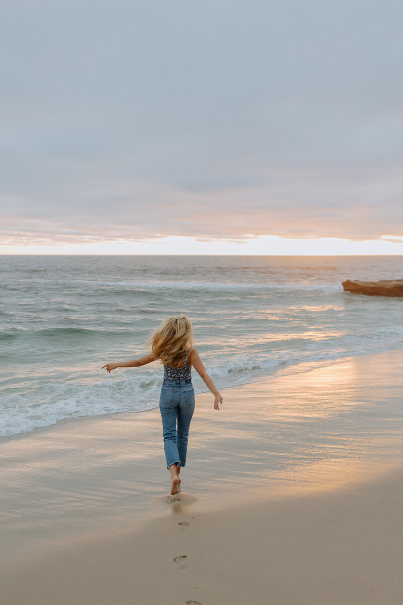 San Diego Senior Photo Shoot at Windansea La Jolla  graduation beach ocean cliffs senior photography san diego senior portrait photographer - PLNU SDSU UCSD USD