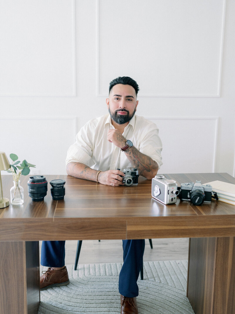 This is a portrait of Photographer Adrian Mata.