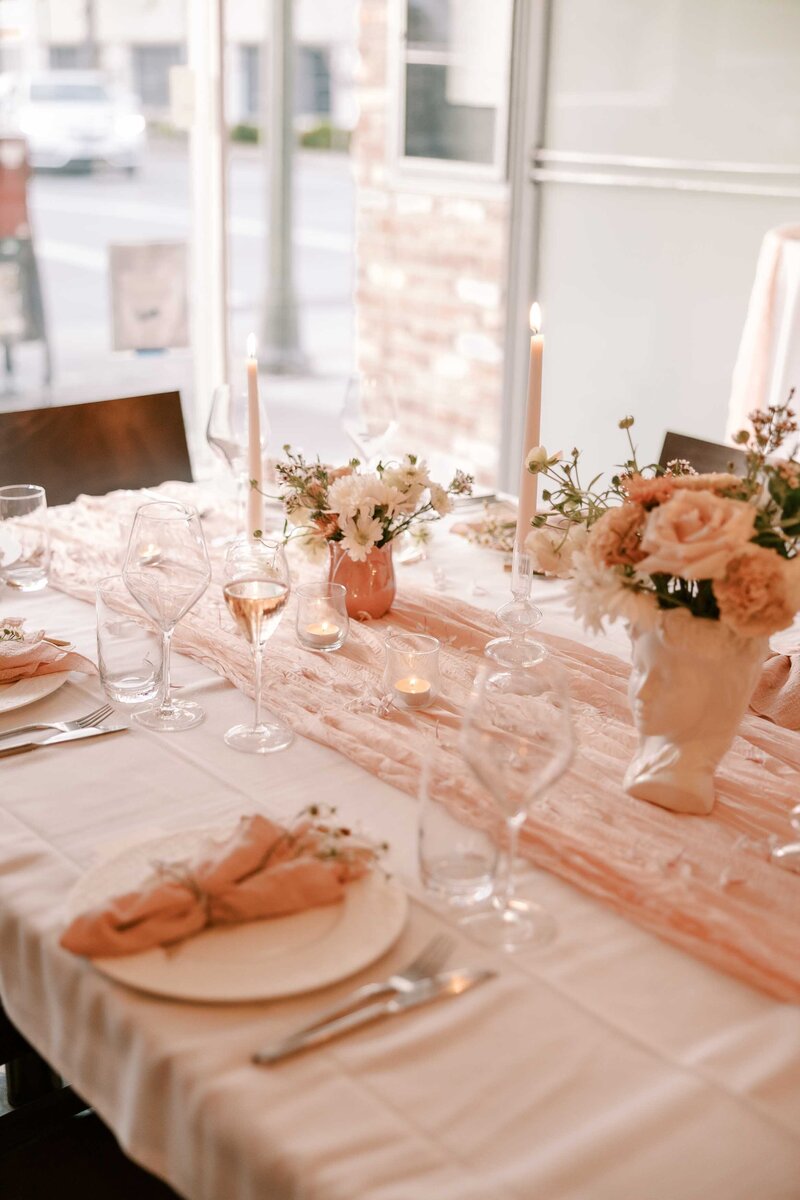Beautiful floral table scape