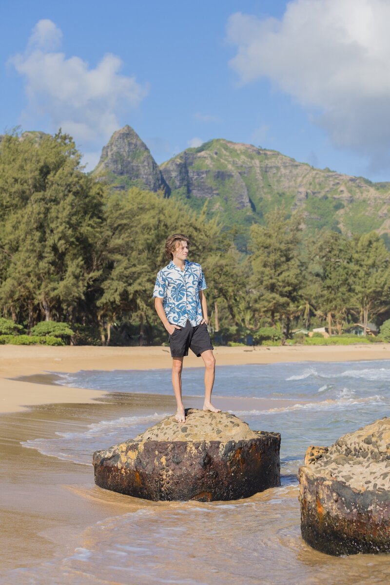 Guys Senior Portraits in Kauai