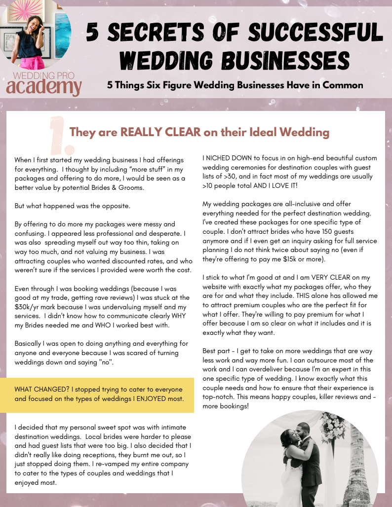 Nicole Salmoiraghi Wedding Business Mentor