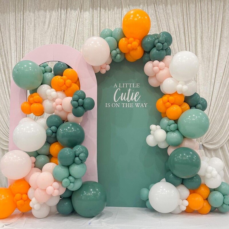 a little cutie is on the way balloon installation in Chicago IL