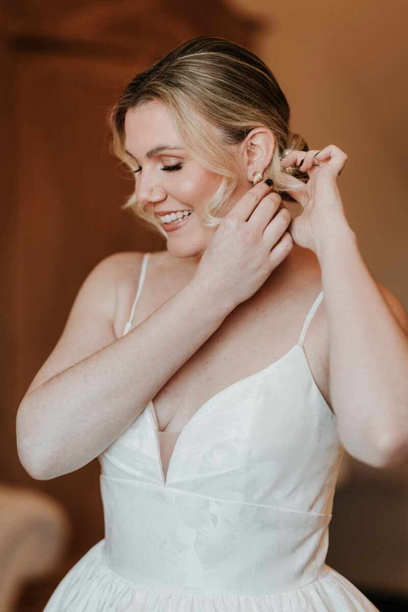 Natural Bridal Makeup at The Grange, Leverton