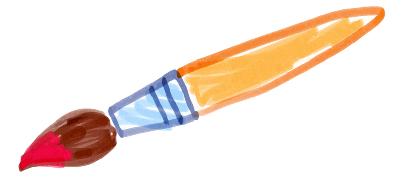 handdrawn paintbrush