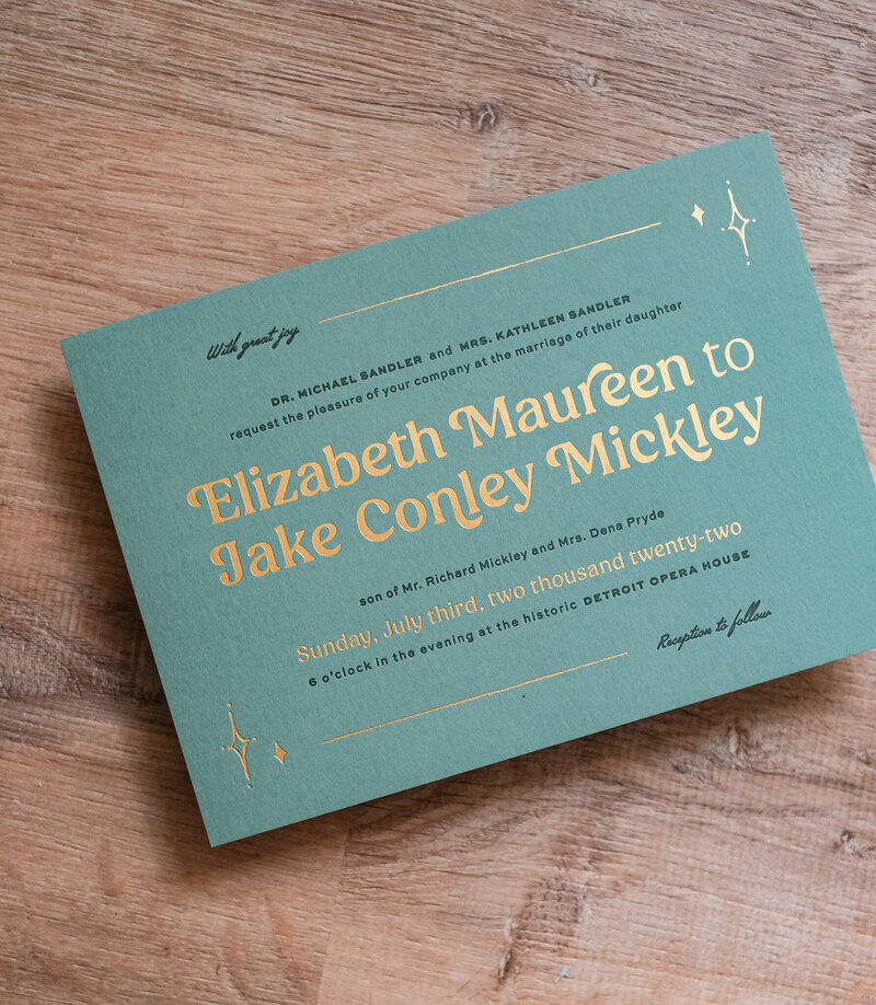 michigan-gold-foil-custom-invitation