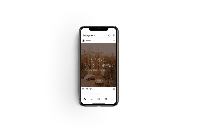 Boho Instagram templates for photographer Honey Seed 2