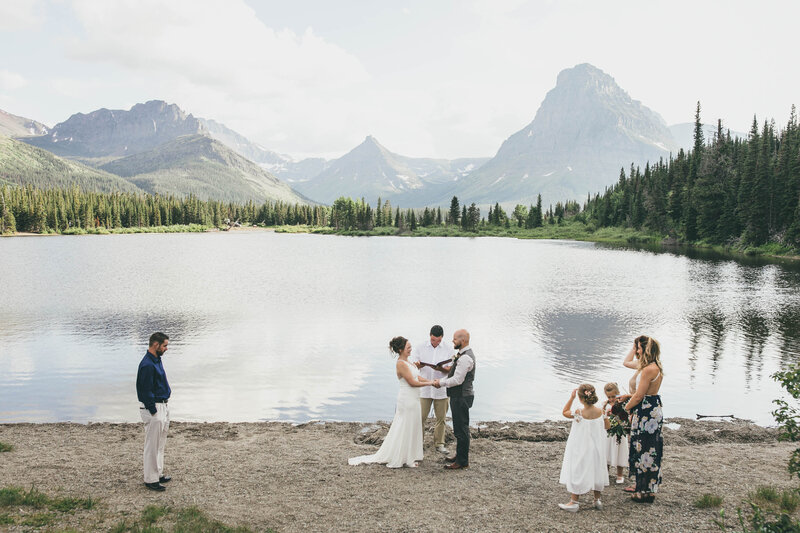 ceremony in glacier national park