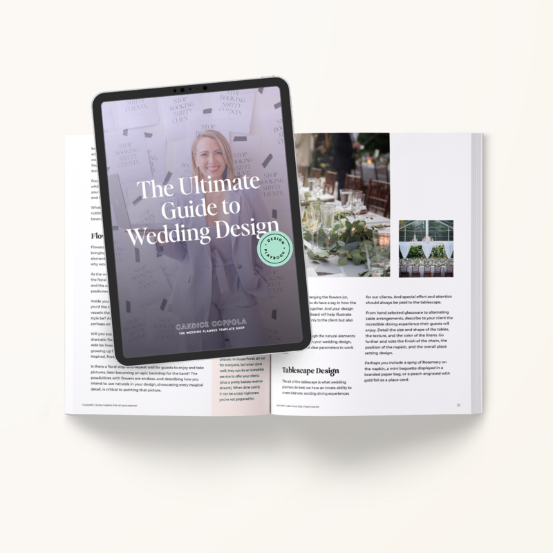 The Wedding Design Framework 4