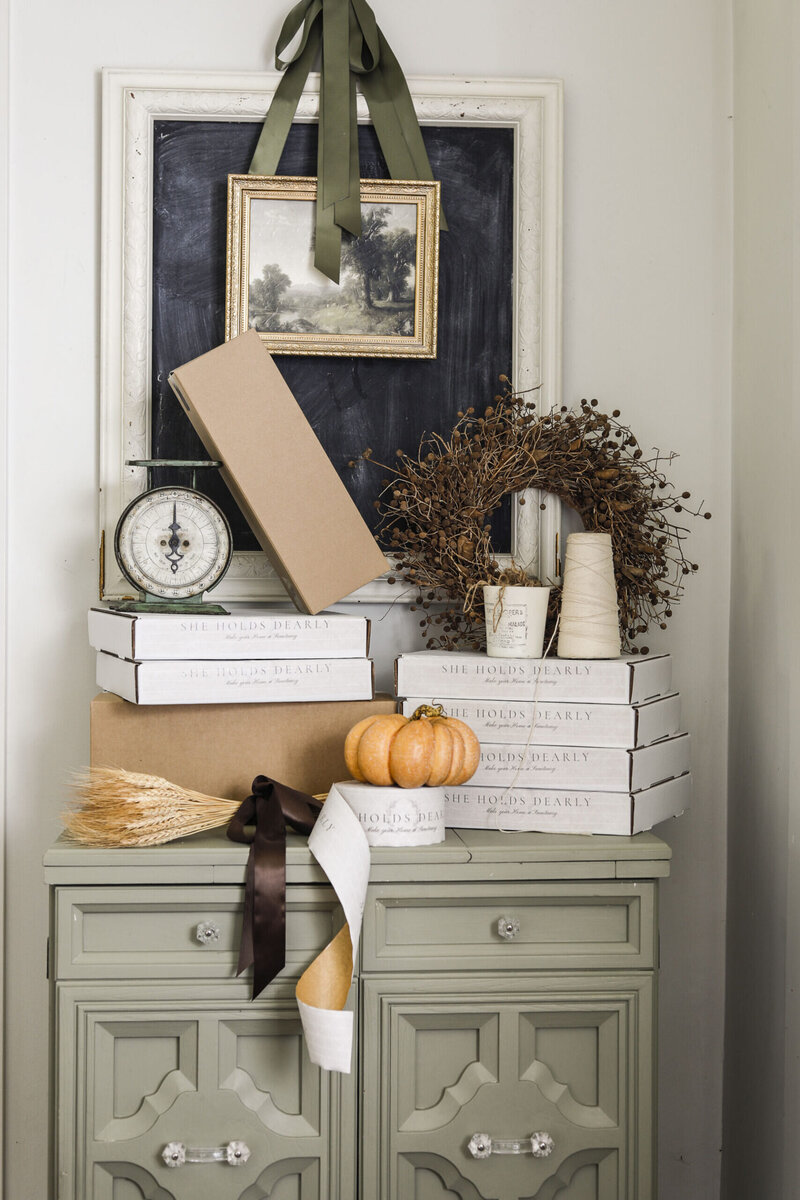 She Holds Dearly Seasonal Decor Boxes Fall