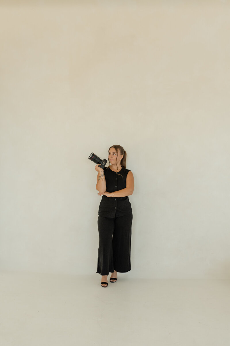 kenzie pellerin poses for brand photos