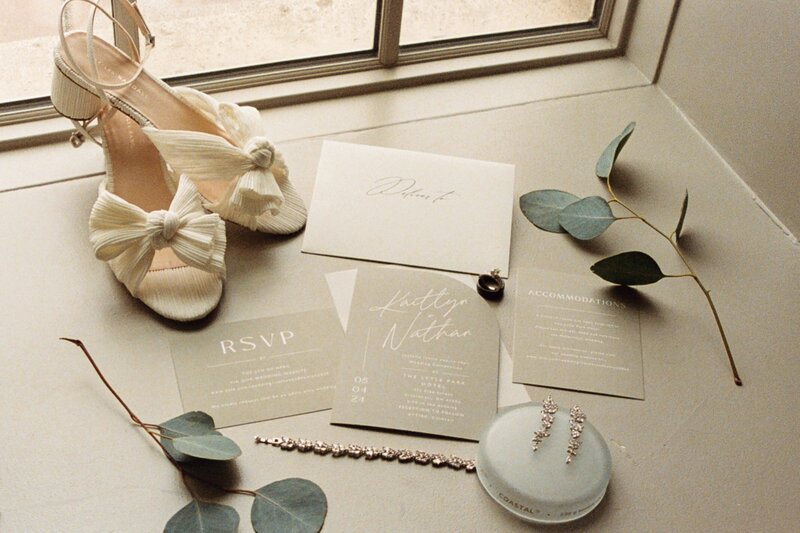 wedding flat lay