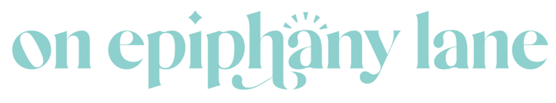 On Epiphany Lane Logo - Alternate Tiffany Blue