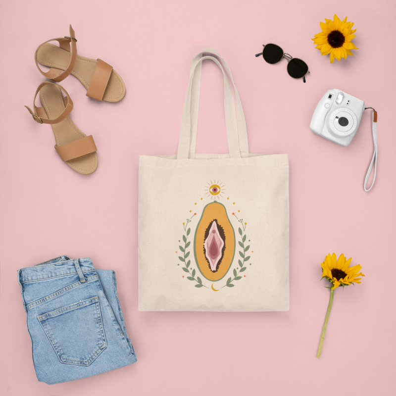 Vag Tote Bag - Papaya-2