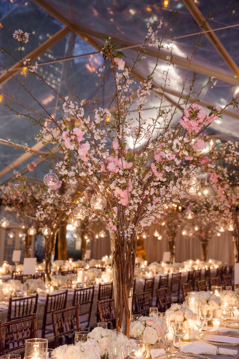 cherry blossoms spring wedding nyc