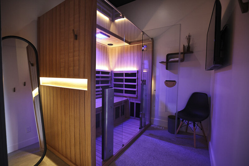 infrared sauna suite at salix