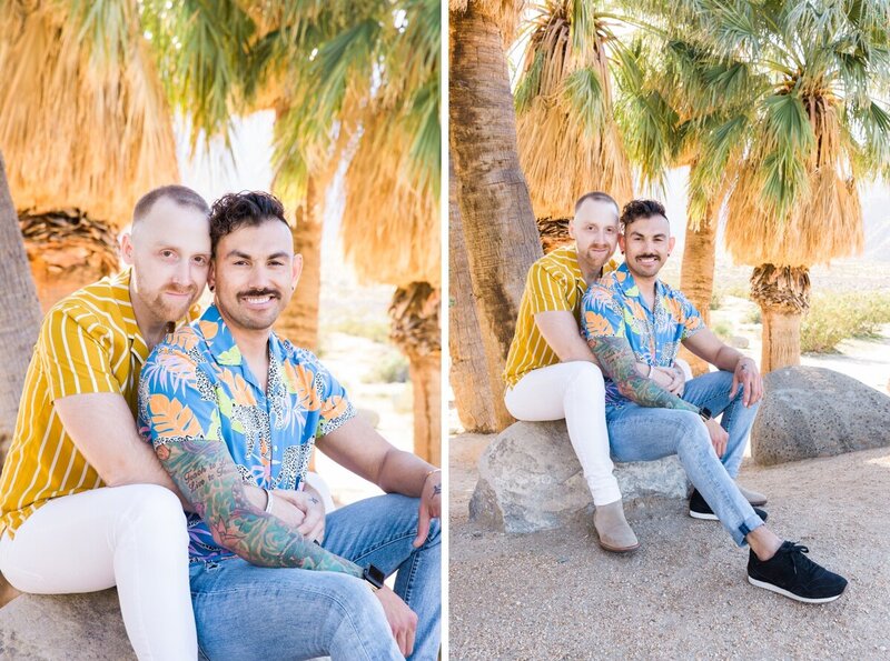 Evan and JP's Palm Springs engagement photos by engagement photographer Ashley LaPrade.