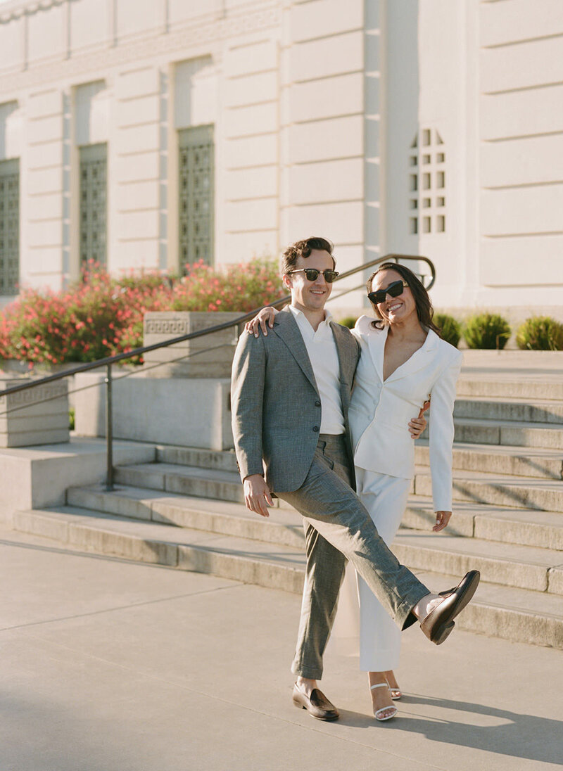 Los Angeles engagement photography session at the Griffith Observatory - 2