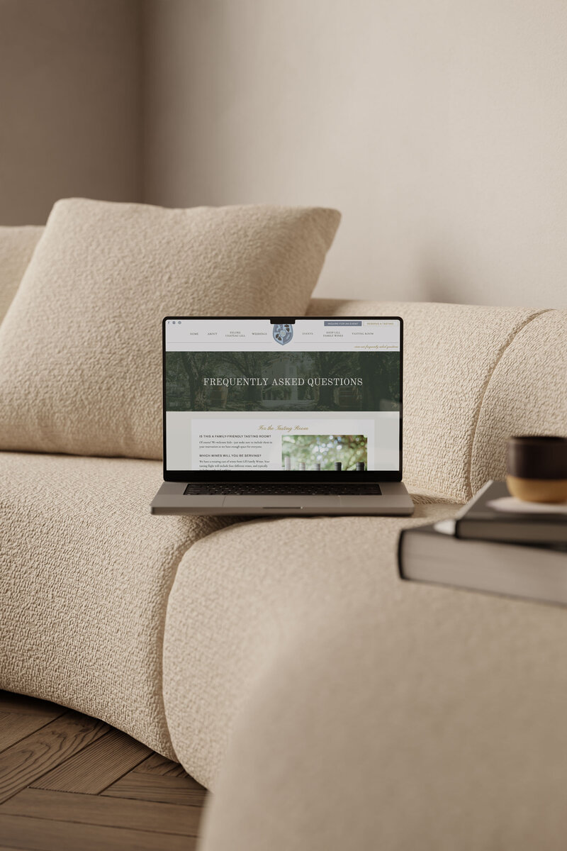 custom squarespace website design for Frost and Flourish, a Washington DC Cake Bakery and Patisserie