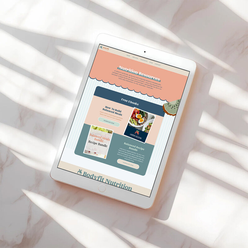 Top free e-commerce website builder with a nutritionist template for creating a professional online store.