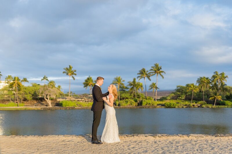 Big island beach wedding venue - ʻAnaehoʻomalu Beach (A-Bay)