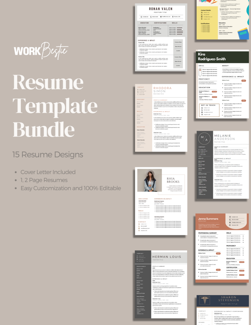 Work Bestie Be The One - Resume Templates