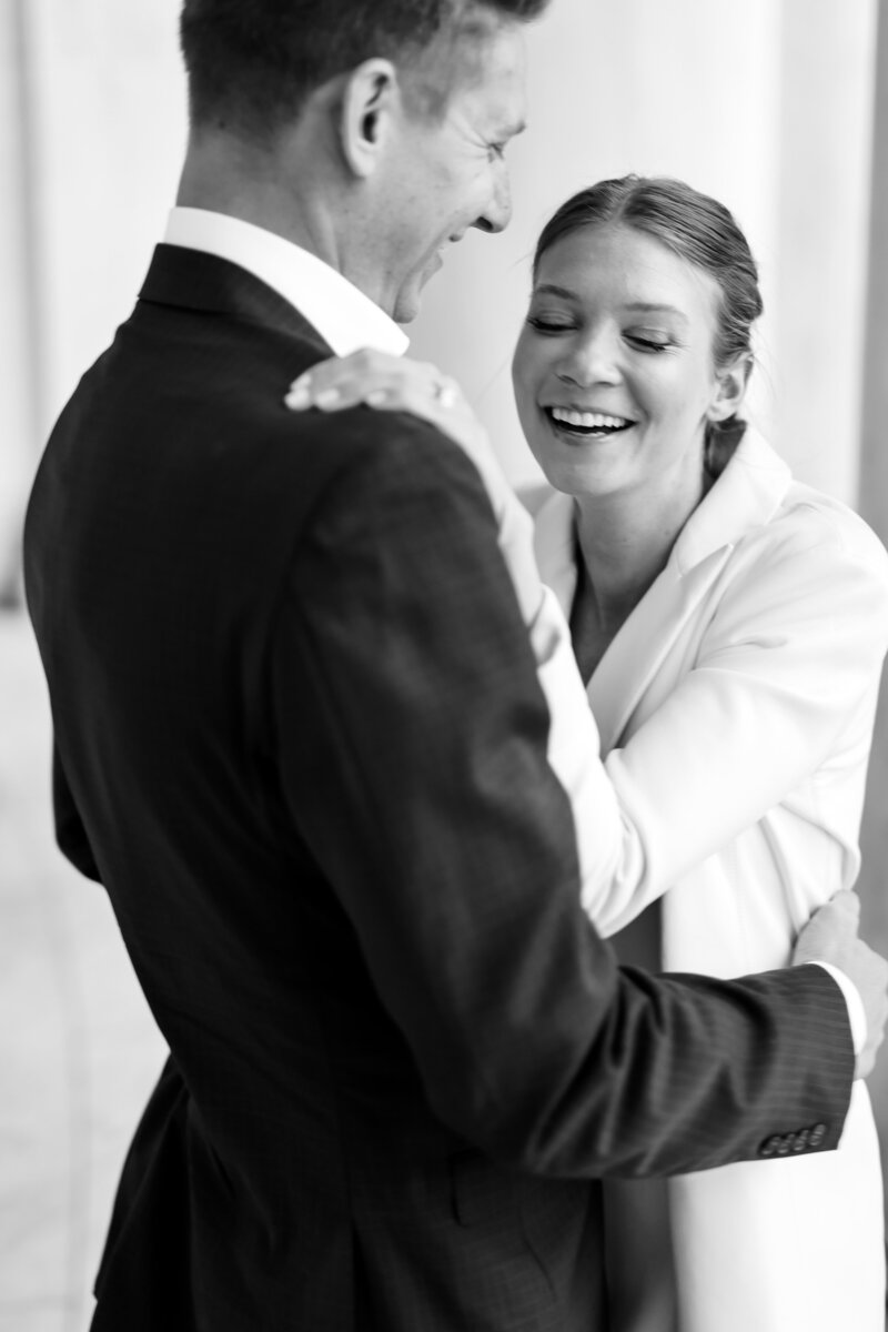 Chic and stylish DC engagement photography session at the Kennedy Center.