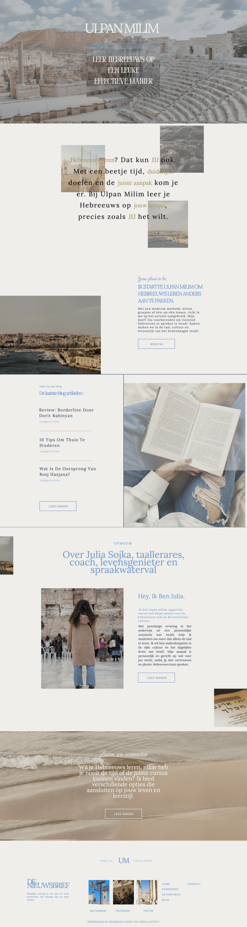 webdesign en branding voor vrouwelijke ondernemers. The Enola Effect.Showit website
