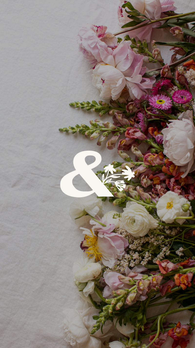 Floral Ampersand Icon Florist Branding