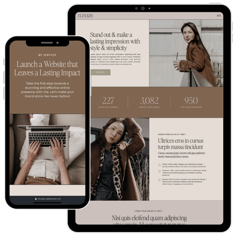 a website portfolio mockup through a laptop screen