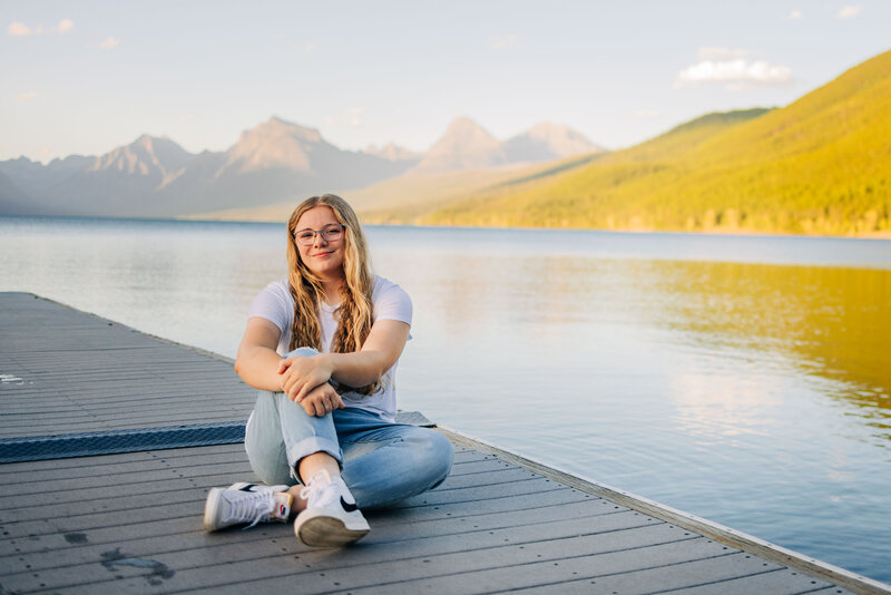 Senior photos at Lake McDonald