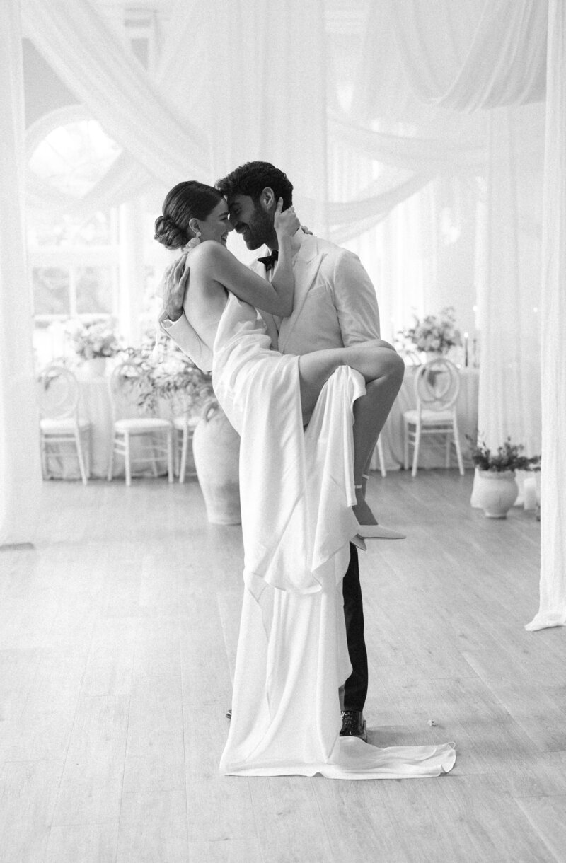 Bride getting ready on her wedding day