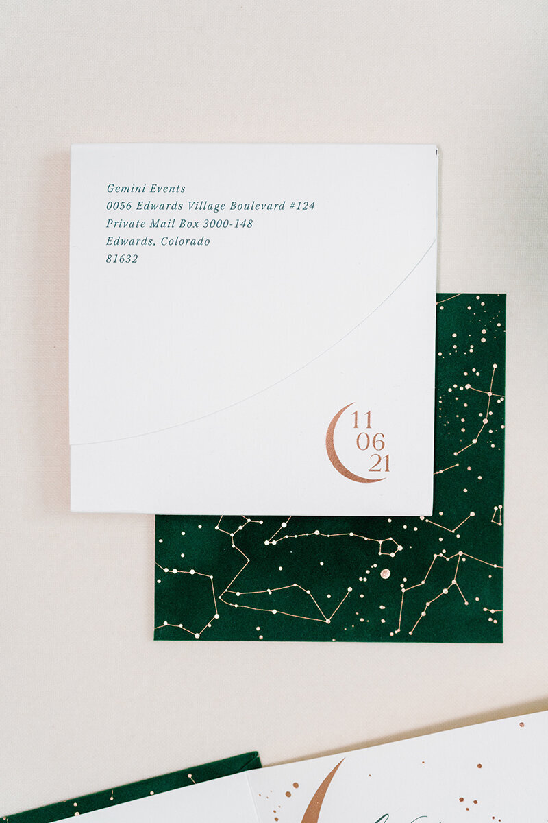 Celestial Velvet Wedding Invitations