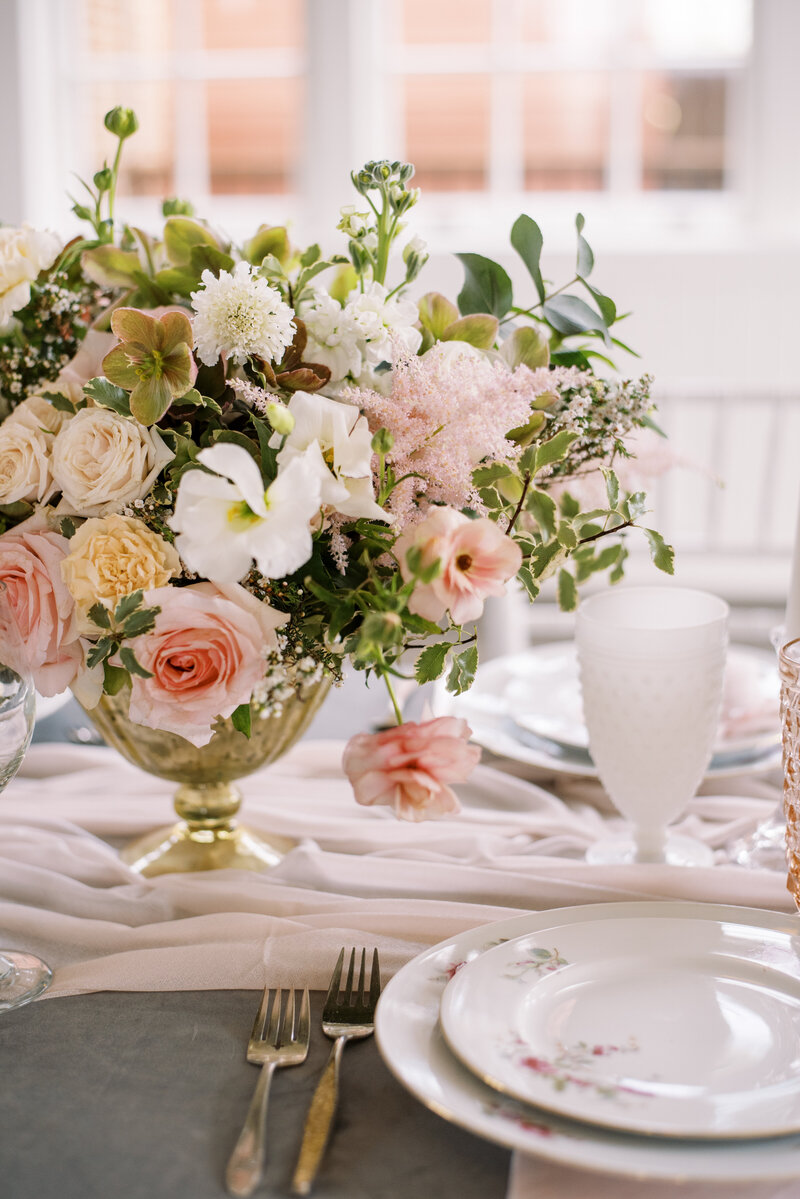 pink wedding centerpieces