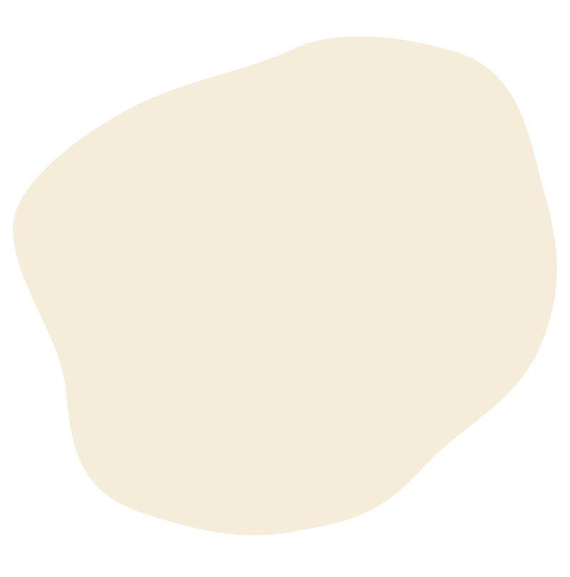 Circle shape in cream color