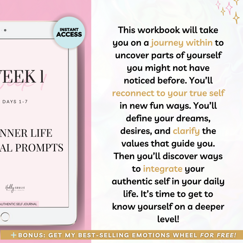 Who Am I Journal Digital Self Discovery Printable Emotional Health Shop4