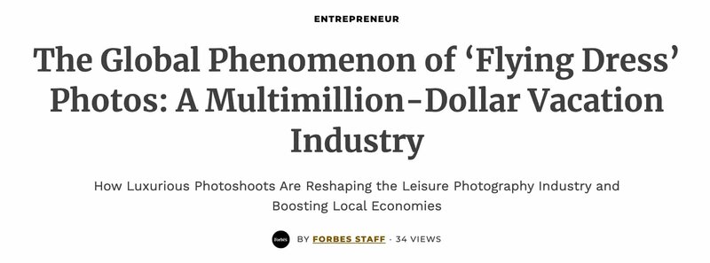 Article de presse (Forbes) a propos de la flying dress
