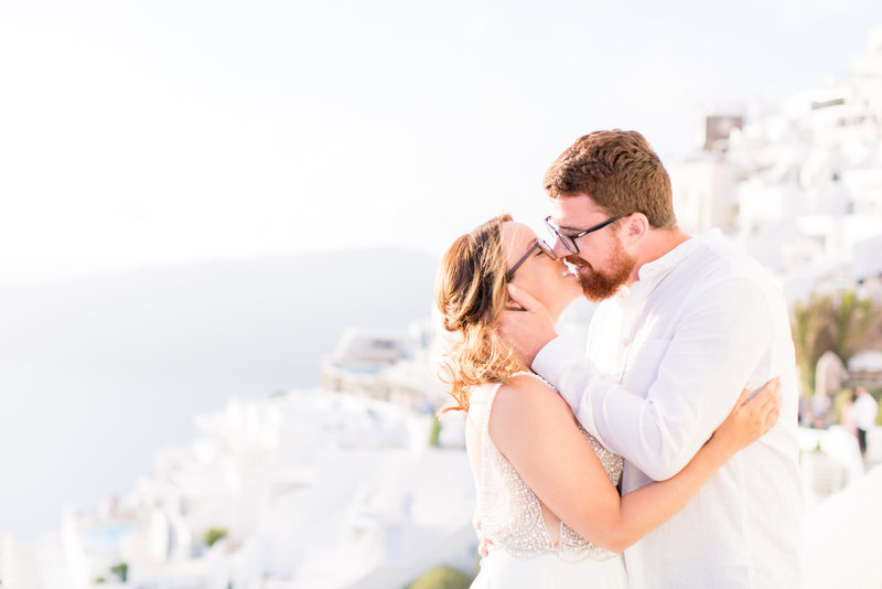 Santorini Elopement | Santorini Wedding Photographer | Imerovigli | Taylor Rose Photography |  Bride & Groom-105