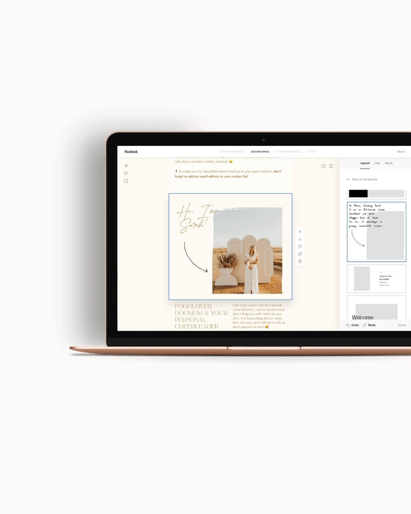 Flodesk email templates Golden Coast 8