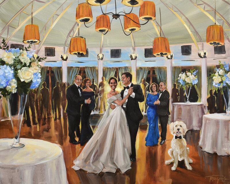 Live Wedding Painting - Torregrossa Fine Art