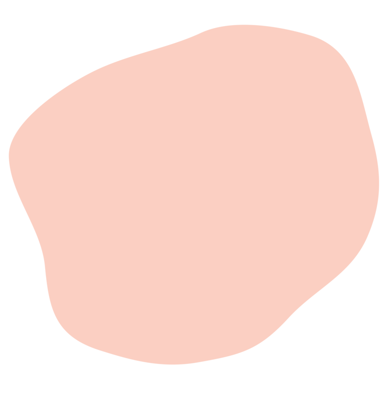 Peach colored modern shape