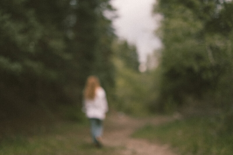 cinematic self portrait with trees